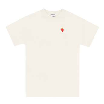 T-shirt - Blanc - broderie "cœur"
